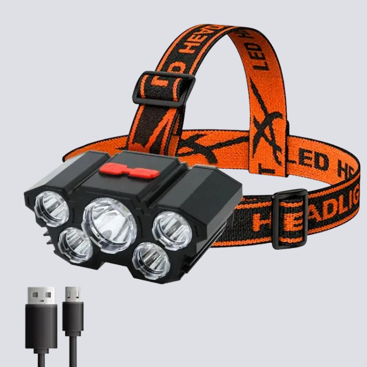 Lampe frontale noire Plutus-Quinn