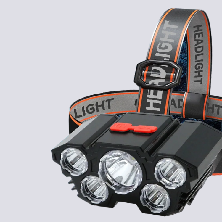 Lampe frontale noire Plutus-Quinn