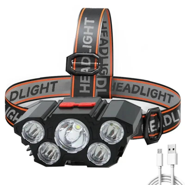 Lampe frontale noire Plutus-Quinn