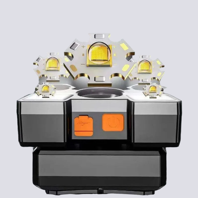 Lampe frontale rechargeable bleu