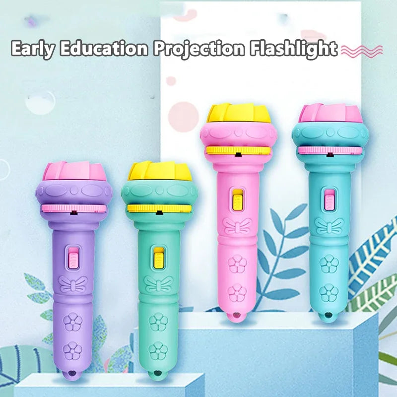 Lampe de poche projecteur pour enfant - 80 Motifs, 10 Cartes
