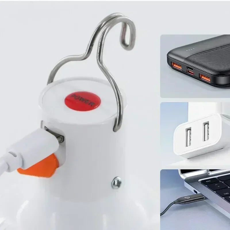 Lampe de camping LED rechargeable 30/60W - Étanche et portable